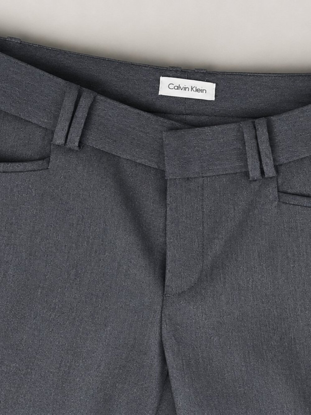 Calvin Klein Charcoal Grey Tailored Dress Pants Size 4